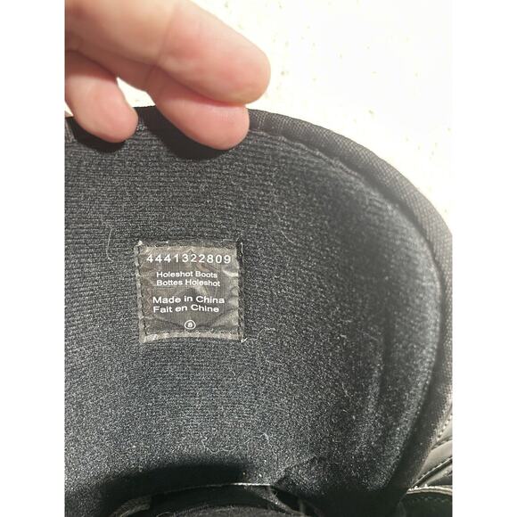 Ski-doo Holeshot BRP snowmobile boots 4441322809 size 8 lace up black yellow - Picture 9 of 10